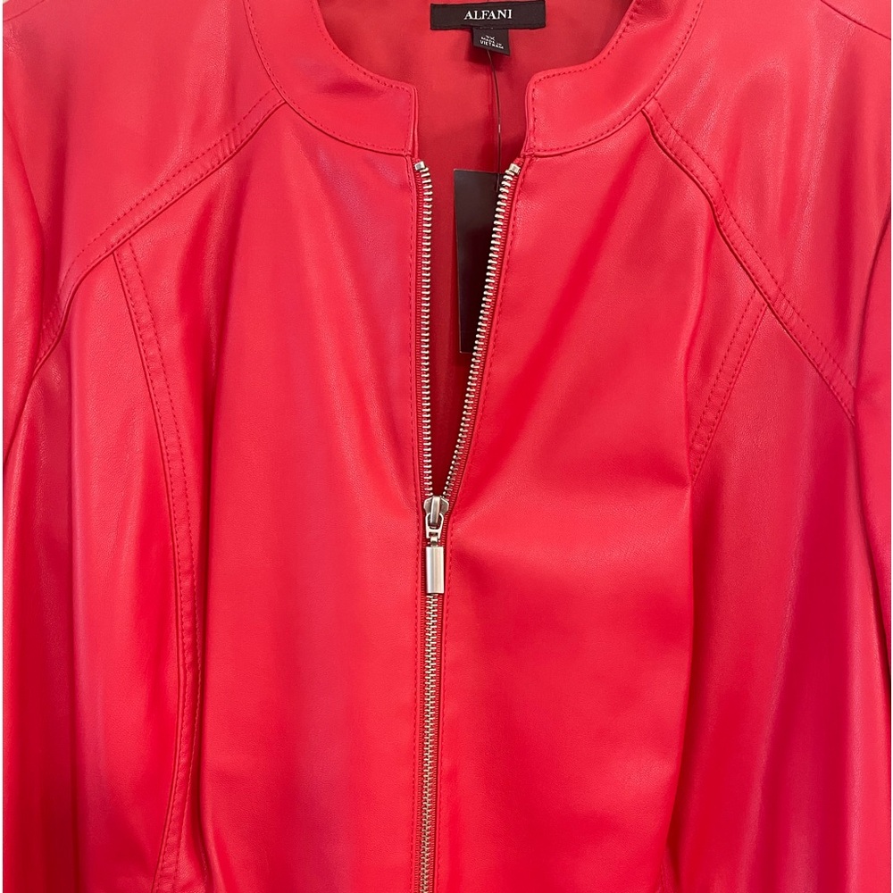 Brand New Alfani Faux Leather Jacket